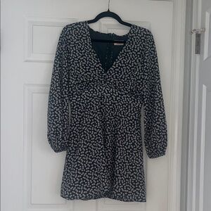 Showpo Green Mini Dress with White Floral Print